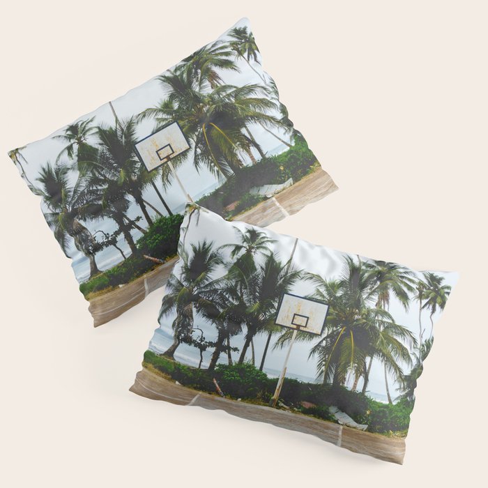 Basketball on Isla Bastimento, Bocas del Toro, Panama Pillow Sham