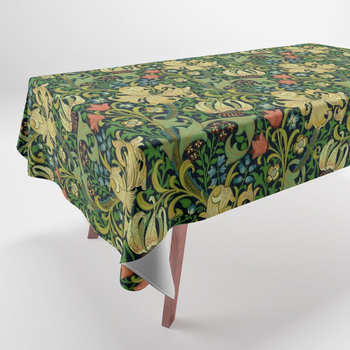 William Morris "Golden Lily" 4 Tablecloth Gallery Image 1