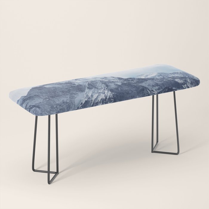 Snowy Mountain Peaks Bench Gallery Image 1
