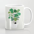Cat and Plant 73: I got a Whale! Coffee Mug Gallery Image 1