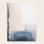 Navy, Brown  Beige Abstract Watercolor Notebook Gallery Image 4