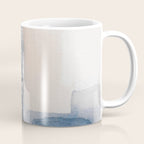 Navy, Brown  Beige Abstract Watercolor Coffee Mug Gallery Image 1