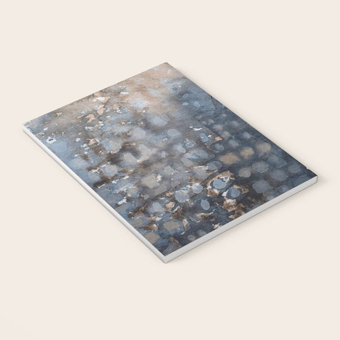 Navy, Brown  Beige Abstract Watercolor Notebook Gallery Image 3