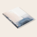 Navy, Brown  Beige Abstract Watercolor Notebook Gallery Image 2