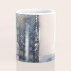 Navy, Brown  Beige Abstract Watercolor Coffee Mug Gallery Image 4