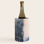 Navy, Brown  Beige Abstract Watercolor Wine Chiller Gallery Image 1
