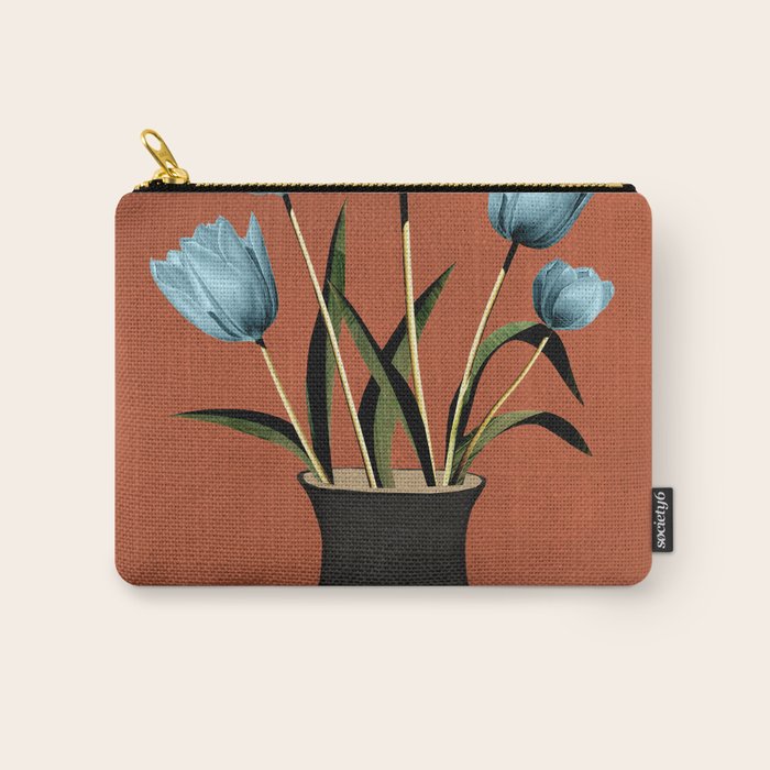 Tulips In Vase 3 Carry All Pouch Gallery Image 1