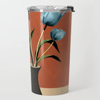 Tulips In Vase 3 Travel Mug Gallery Image 2