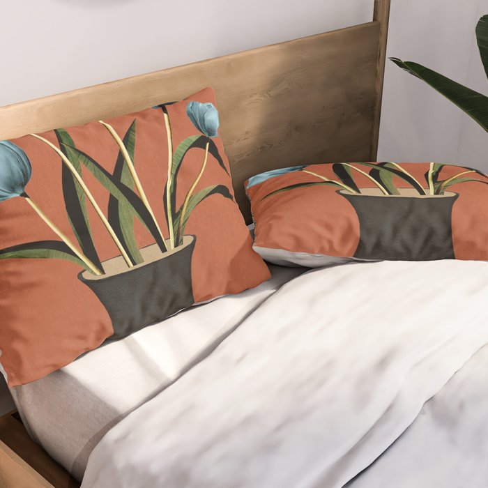 Tulips In Vase 3 Pillow Sham Gallery Image 2