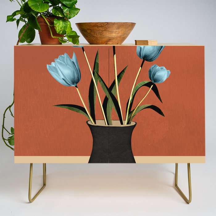 Tulips In Vase 3 Credenza Gallery Image 1