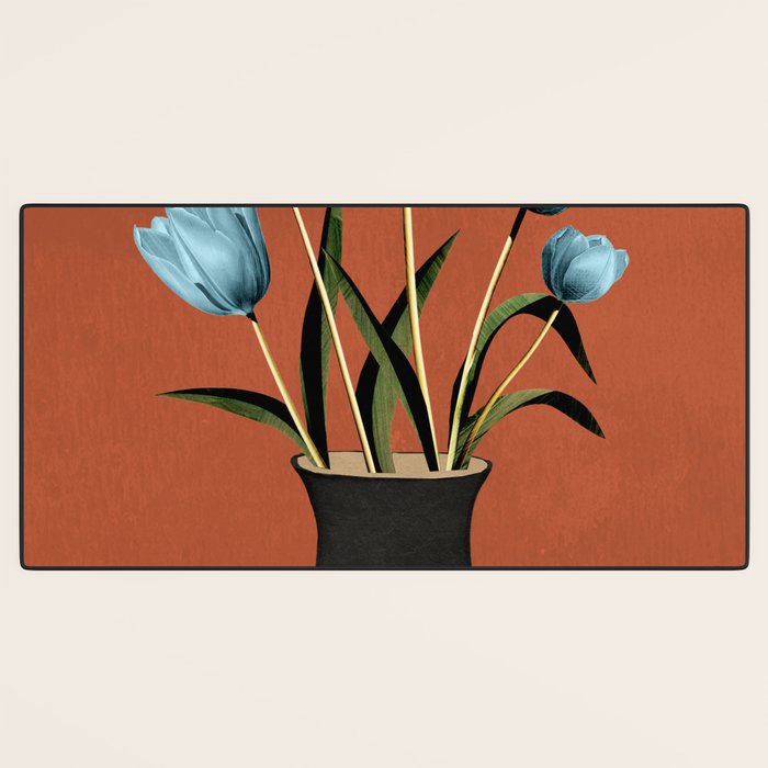 Tulips In Vase 3 Desk Mat Gallery Image 3