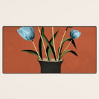 Tulips In Vase 3 Desk Mat Gallery Image 3