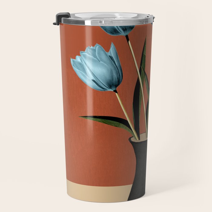 Tulips In Vase 3 Travel Mug Gallery Image 3