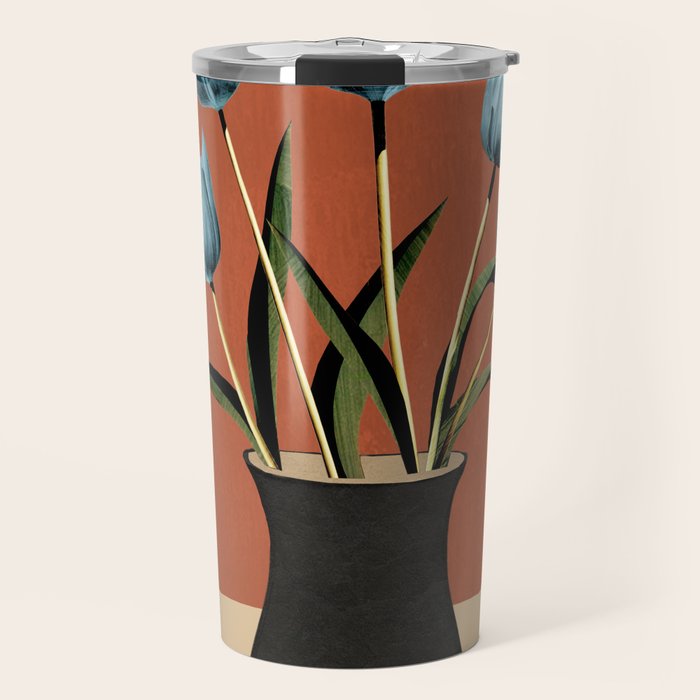 Tulips In Vase 3 Travel Mug Gallery Image 1