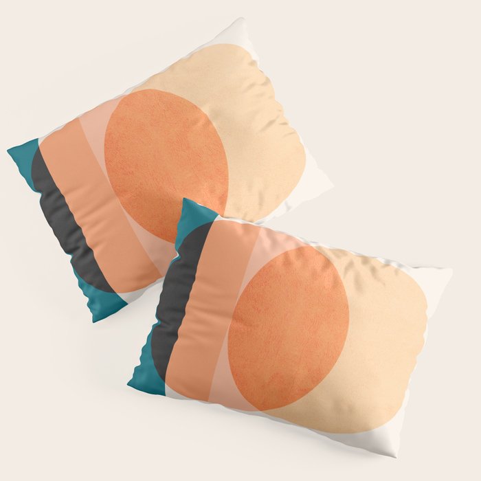 Abstraction_NEW_SUNSET_OCEAN_WAVE_POP_ART_Minimalism_0022D Pillow Sham Gallery Image 1