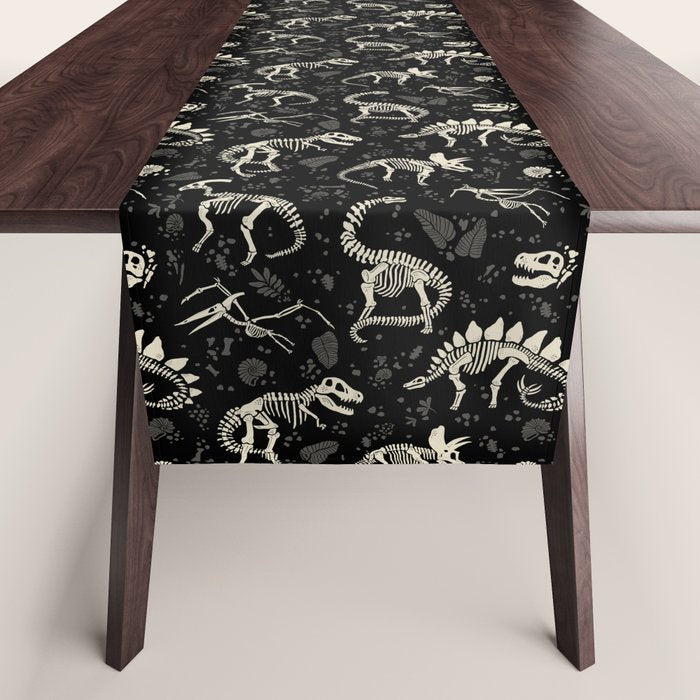 Excavated Dinosaur Fossils Table Runner Gallery Image 1