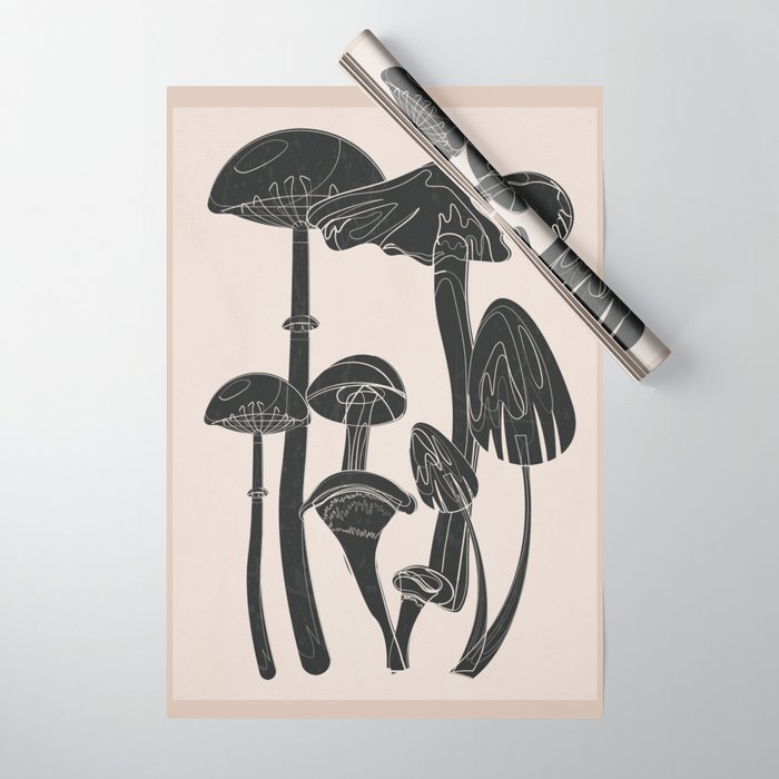 Abstract Mushrooms 12 Wrapping Paper Gallery Image 1