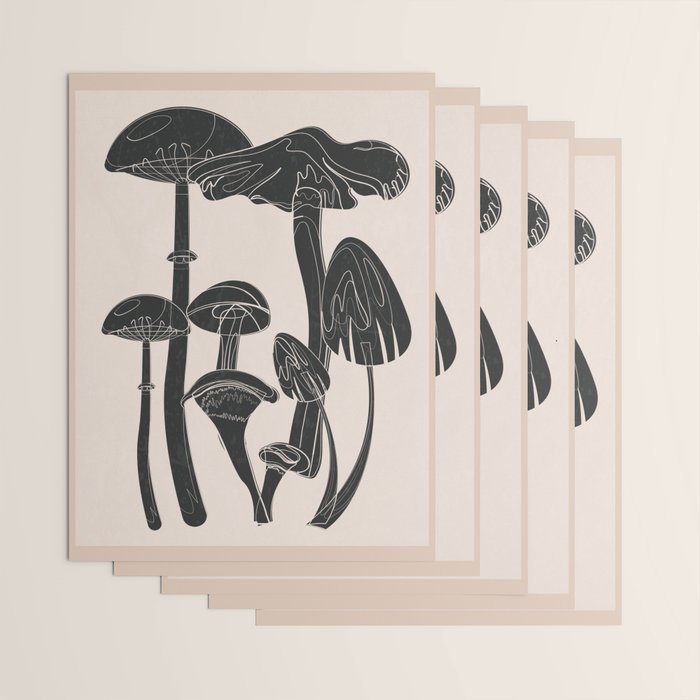 Abstract Mushrooms 12 Wrapping Paper Gallery Image 3