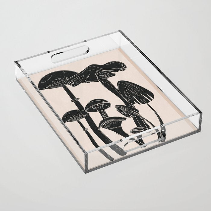 Abstract Mushrooms 12 Acrylic Tray Gallery Image 1