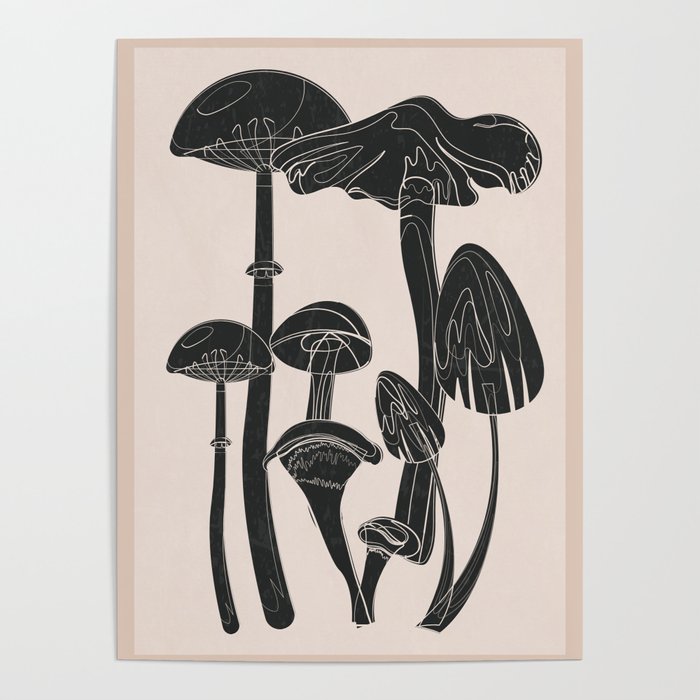 Abstract Mushrooms 12 Poster Gallery Image 4