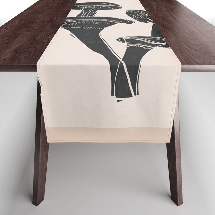 Abstract Mushrooms 12 Table Runner Gallery Image 1