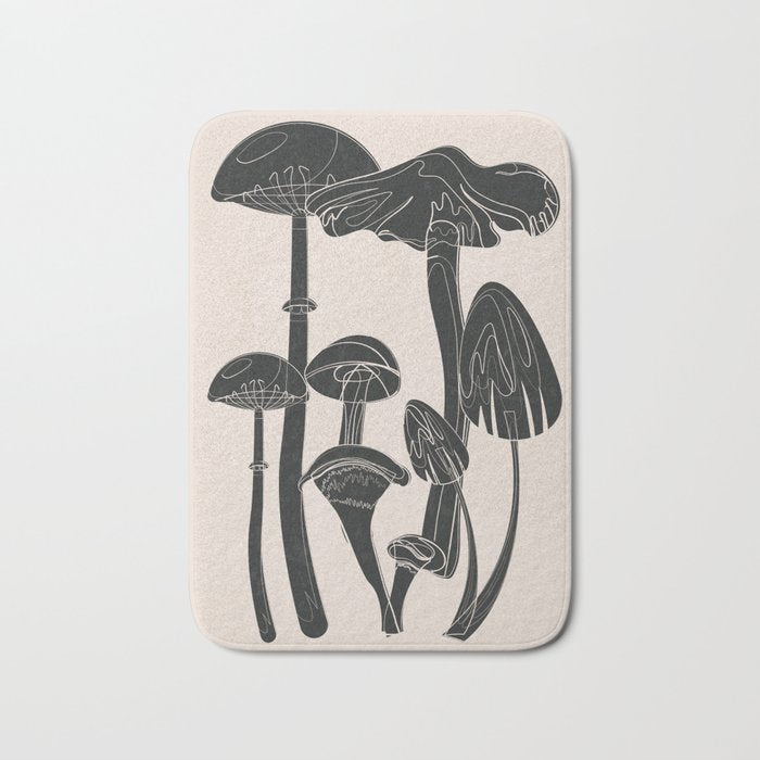 Abstract Mushrooms 12 Bath Mat Gallery Image 1