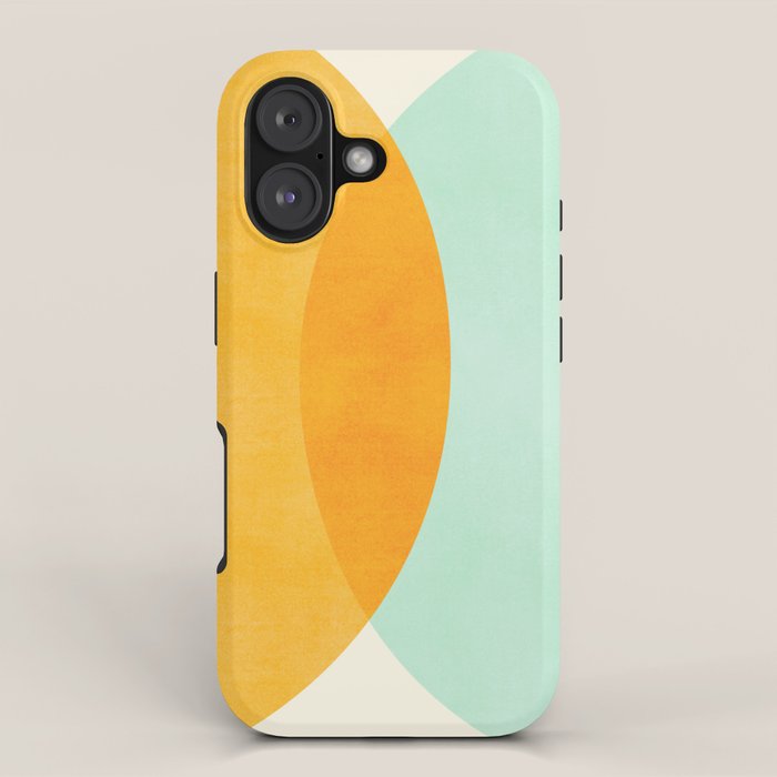 Spring Eclipse Abstract Shapes Series iPhone Case Gallery Image 1