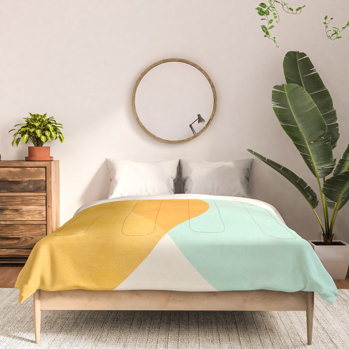 Spring Eclipse Abstract Shapes Series Comforter Gallery Image 3