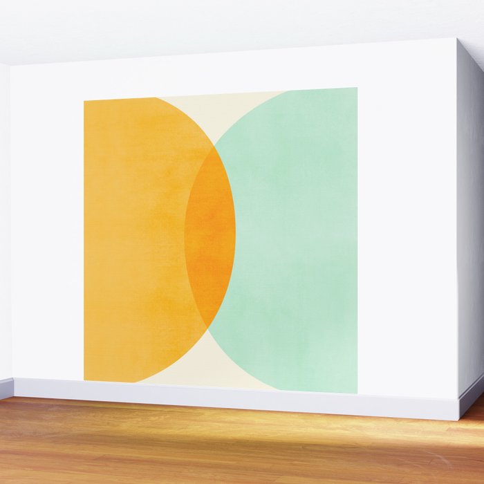Spring Eclipse Abstract Shapes Series Wall Mural Gallery Image 2