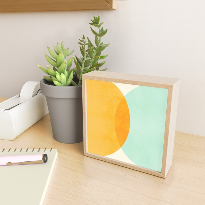 Spring Eclipse Abstract Shapes Series Mini Art Print Gallery Image 2
