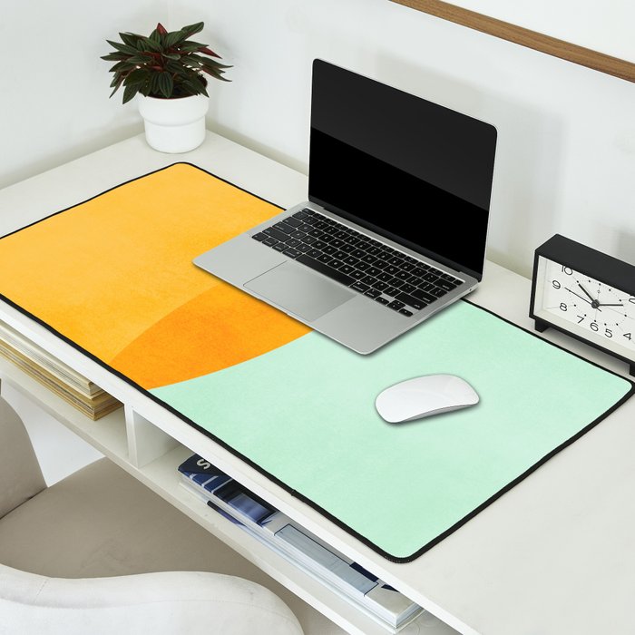 Spring Eclipse Abstract Shapes Series Desk Mat Gallery Image 2