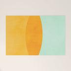 Spring Eclipse Abstract Shapes Series Welcome Mat Gallery Image 1