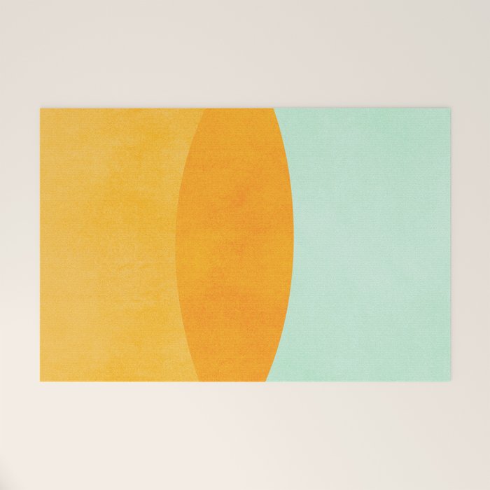 Spring Eclipse Abstract Shapes Series Welcome Mat Gallery Image 1