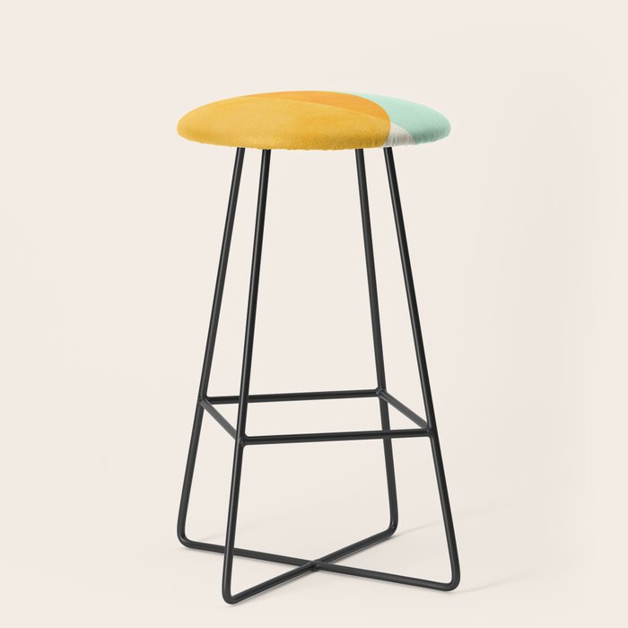 Spring Eclipse Abstract Shapes Series Stool Gallery Image 1