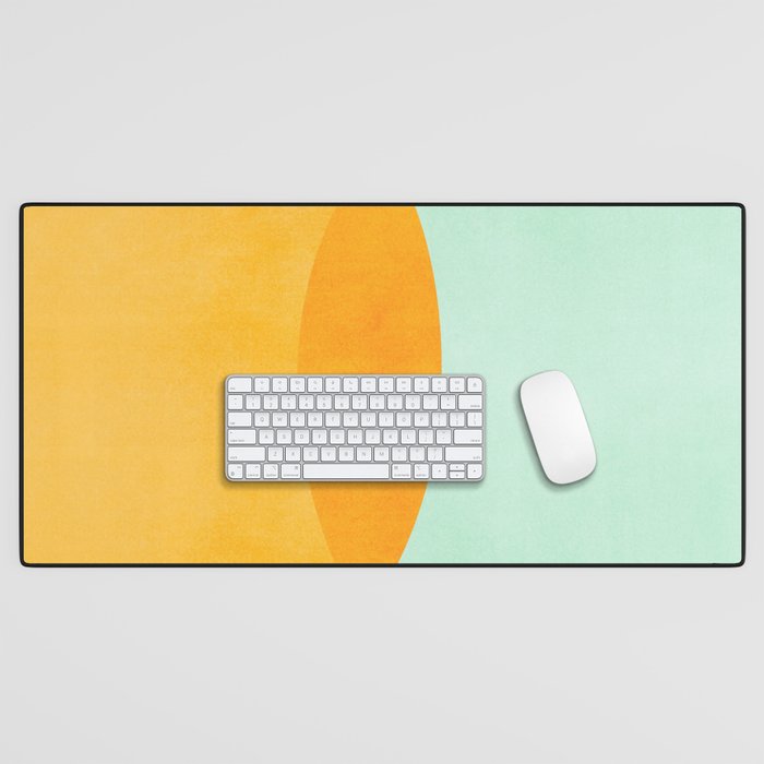 Spring Eclipse Abstract Shapes Series Desk Mat Gallery Image 1