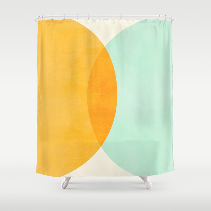 Spring Eclipse Abstract Shapes Series Shower Curtain Gallery Image 1