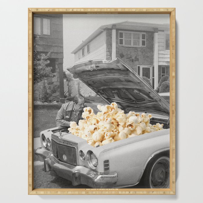 Pop the hood - Popcorn Car II Serving Tray Gallery Image 1