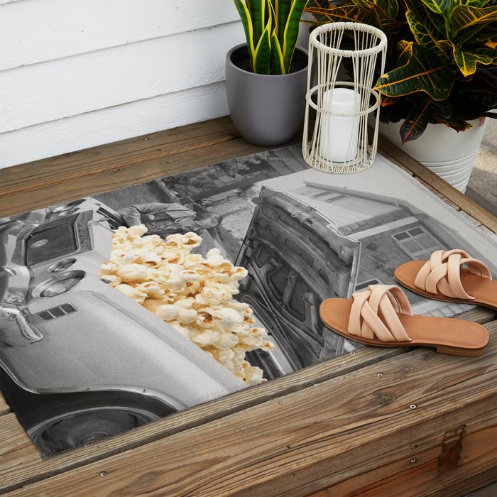 Pop the hood - Popcorn Car II Outdoor Rug Gallery Image 2