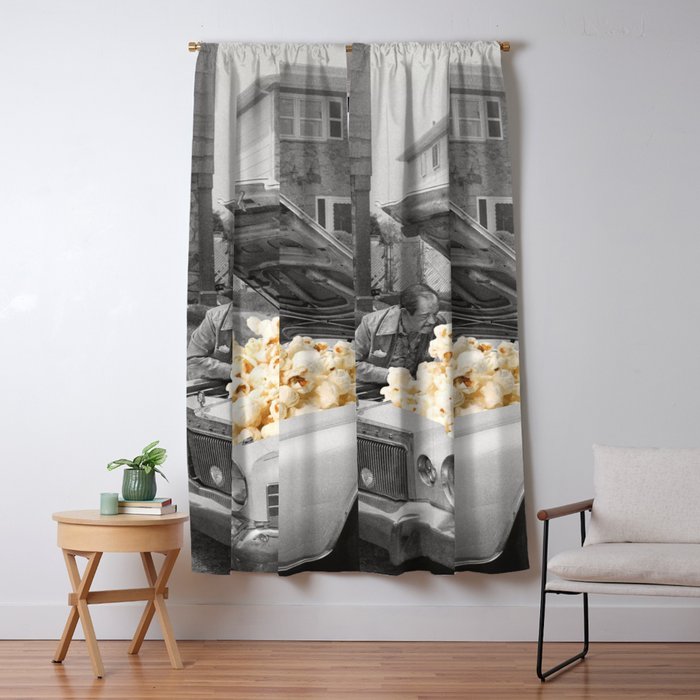 Pop the hood - Popcorn Car II Window Curtain Gallery Image 1