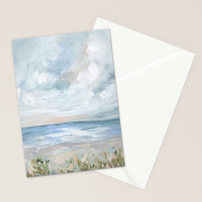Coastal Dunes - Abstract Seascape Stationery Card Gallery Image 2
