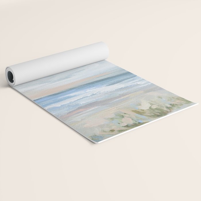 Coastal Dunes - Abstract Seascape Yoga Mat Gallery Image 2