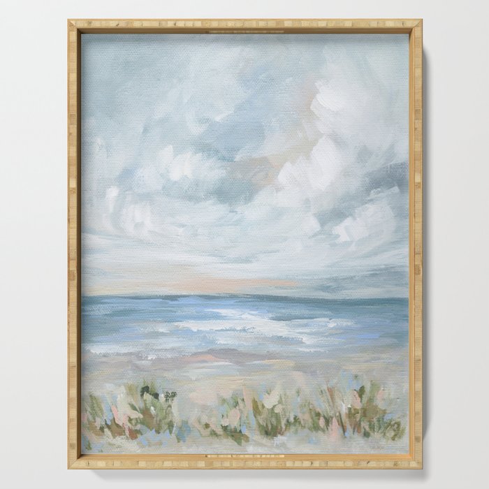 Coastal Dunes - Abstract Seascape Serving Tray Gallery Image 1