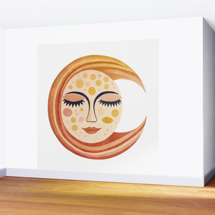 Whimsical Moon Magic Boho Dreams Wall Mural Gallery Image 2
