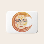 Whimsical Moon Magic Boho Dreams Bath Mat Gallery Image 1