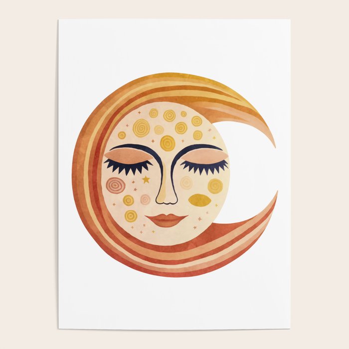 Whimsical Moon Magic Boho Dreams Poster Gallery Image 4