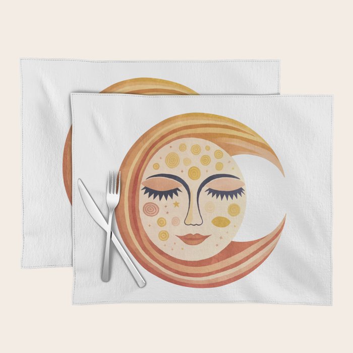 Whimsical Moon Magic Boho Dreams Placemat Gallery Image 1