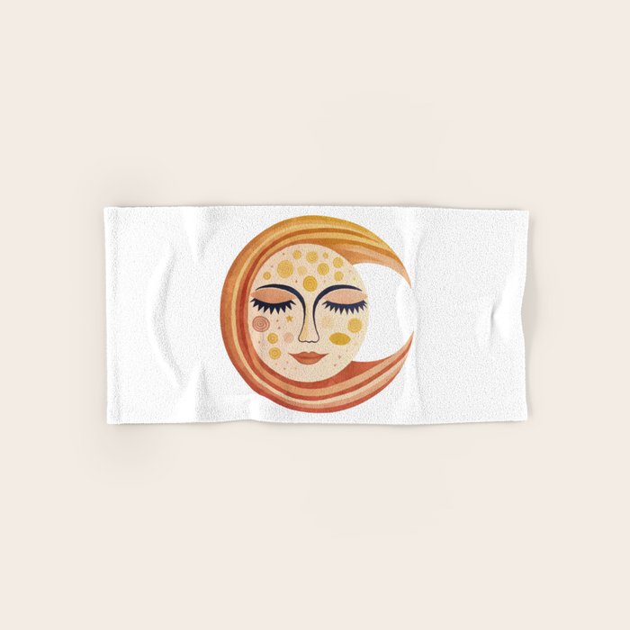 Whimsical Moon Magic Boho Dreams Bath Towel Gallery Image 1