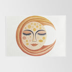 Whimsical Moon Magic Boho Dreams Rug Gallery Image 2