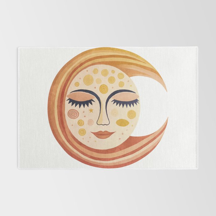 Whimsical Moon Magic Boho Dreams Rug Gallery Image 2