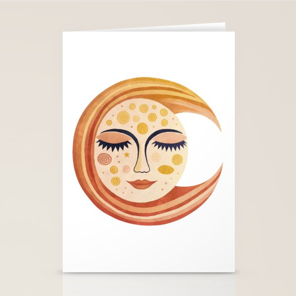 Whimsical Moon Magic Boho Dreams Stationery Card Gallery Image 2